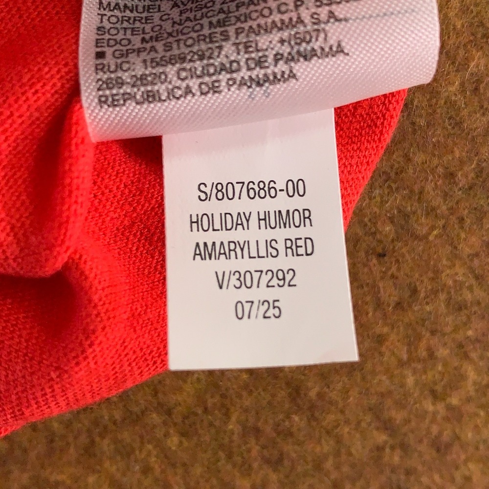 Old Navy Mens Medium Red Soft Wash Merry Vibes Only Holiday Graphic T-Shirt NWT - Picture 7 of 12